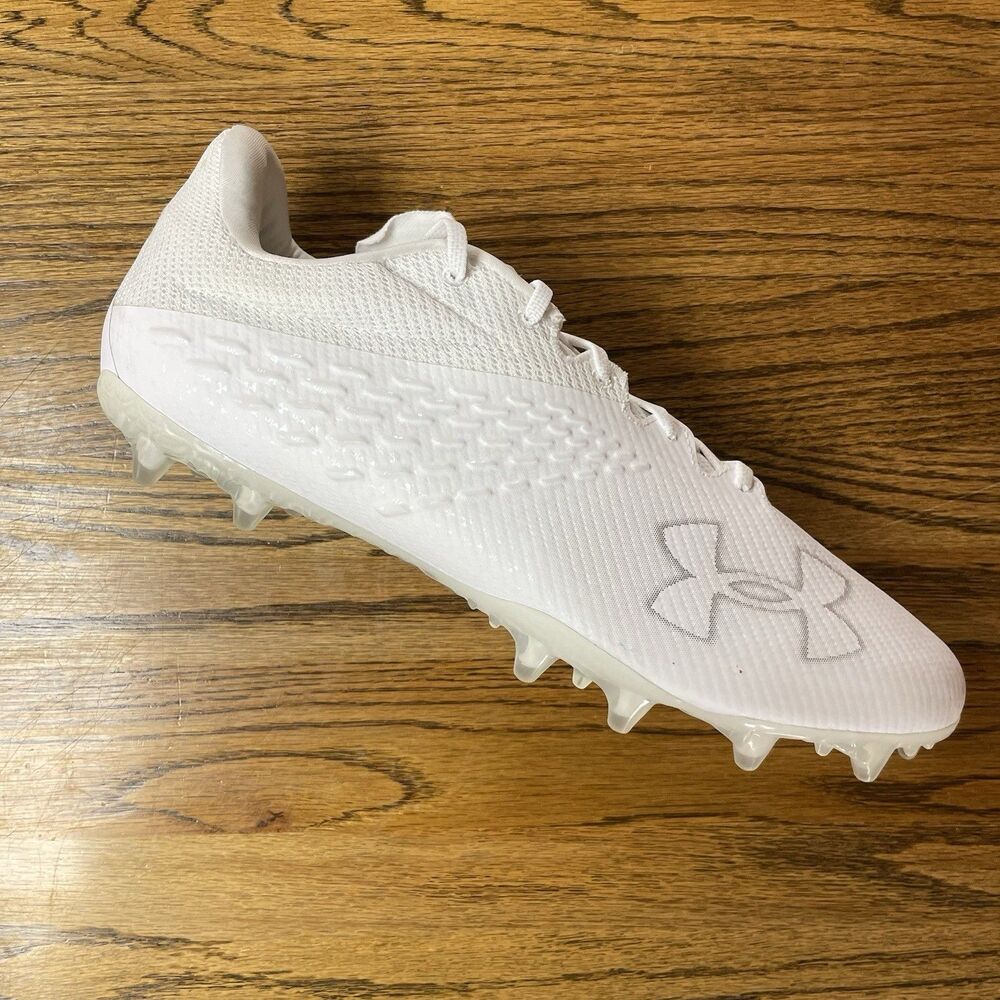 UNDER ARMOUR UA BLUR SMOKE MC White Football Cleats Size 16 NEW